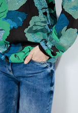Load image into Gallery viewer, 344540- Khaki Print Blouse - Cecil