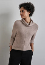 Load image into Gallery viewer, 322238 roll neck knit mocha beige Street One