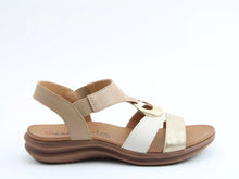 Load image into Gallery viewer, Trace Sandals - Beige/Gold - Heavenly Feet