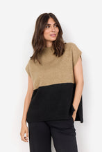 Load image into Gallery viewer, 51308- Block Colour Knit -Tan &amp; Black- Soya Concept