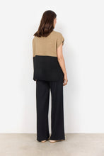 Load image into Gallery viewer, 51308- Block Colour Knit -Tan &amp; Black- Soya Concept