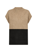 Load image into Gallery viewer, 51308- Block Colour Knit -Tan &amp; Black- Soya Concept