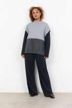 Load image into Gallery viewer, 51308- Block Colour Knit -2 Tone Grey- Soya Concept