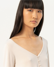 Load image into Gallery viewer, 334- Crop Knit Cardigan- White- Surkana
