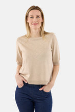 Load image into Gallery viewer, Short Sleeve Beige Knit - Brantex