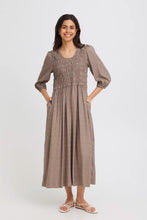 Load image into Gallery viewer, Brown Polka Dot Dress- Fransa
