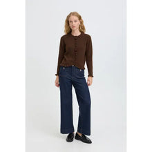 Load image into Gallery viewer, Brown Frill Cardigan- B. Young