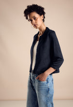 Load image into Gallery viewer, 321658 - Linen Look Jacket- Navy -Street One
