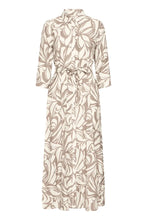 Load image into Gallery viewer, Brown Floral Pattern Dress - Fransa