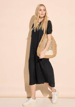 Load image into Gallery viewer, 143861- Black Maxi Linen Tunic Dress - Street One