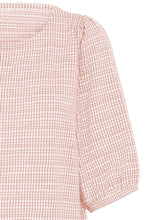 Load image into Gallery viewer, Blush Pink Check Top - Fransa
