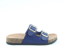 Load image into Gallery viewer, Harmony2 Double Buckle Slider - Navy - Heavenly Feet
