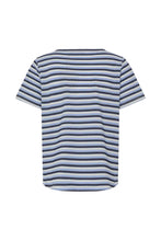 Load image into Gallery viewer, Navy&amp;Blue stripe T-shirt - Fransa