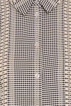 Load image into Gallery viewer, Black Check Design Blouse - Fransa