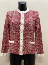 Load image into Gallery viewer, Dm161- Crayola Pink  Channel Style Cardigan - Castle