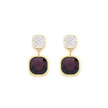 Load image into Gallery viewer, Ashlyn Dark Amethyst Earrings - Knight &amp; Day