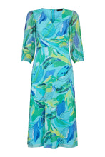 Load image into Gallery viewer, Turquoise Pattern Vneck Dress - Tia