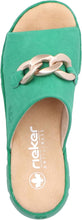 Load image into Gallery viewer, V1088- Green Chain Detail Slip On Sandal- Rieker