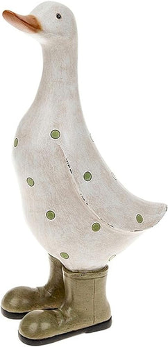 Large Green Polka Dot Duck