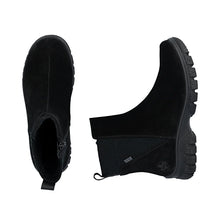 Load image into Gallery viewer, Lined Black Boot - Rieker