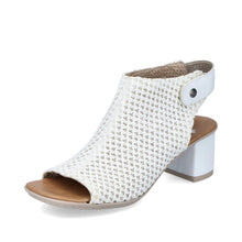 Load image into Gallery viewer, 64670- White Block Heel Sandal- Rieker