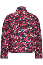 Load image into Gallery viewer, Navy&amp;BerryPink Pattern Jacket - Fransa