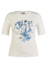 Load image into Gallery viewer, 213300 - Denim Love Embellished T-Shirt - Rabe