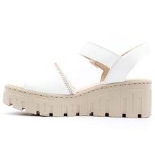 Load image into Gallery viewer, 68057- White Platform Wedge Sandal- Rieker