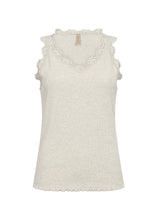 Load image into Gallery viewer, Cream Lace Tank Top - Soya Concept