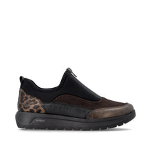 Load image into Gallery viewer, Bronze &amp; Leopard Front Zip Shoe - Remonte