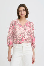Load image into Gallery viewer, Pink Floral Blouse - Fransa