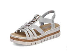 Load image into Gallery viewer, Silver Sandal - Rieker