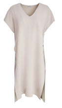 Load image into Gallery viewer, Long line Top with dipped hemline Taupe - Naya