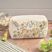 Load image into Gallery viewer, Bride Embroidered Makeup Bag