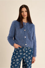 Load image into Gallery viewer, Denim Blue Knitted Cardigan - Molly Bracken