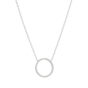 Silver Circle Necklace - Knight & Day