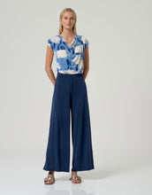 Load image into Gallery viewer, Navy Blue Wide Leg Pants - Surkana