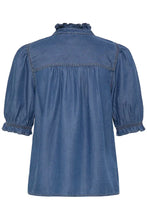 Load image into Gallery viewer, Blue Denim Frill Blouse  - b.young