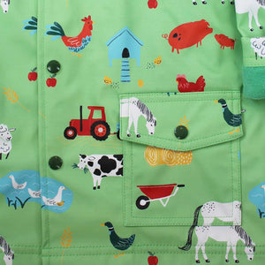 Farm Print Rain Mac - Powell Craft