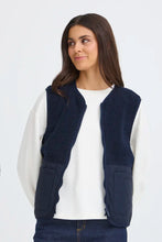 Load image into Gallery viewer, Navy Gilet - Fransa