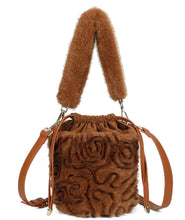 Load image into Gallery viewer, Fur Mix Bucket Bag