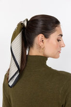 Load image into Gallery viewer, Dark Olive Green Silk Scarf - Soya Concept