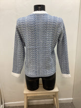 Load image into Gallery viewer, Dm161- Blue Hyacinth Channel Style Cardigan - Castle