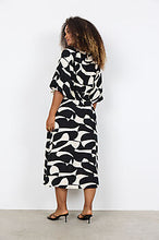Load image into Gallery viewer, Black &amp; Cream Combo Dress - Soya Concept