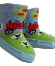 Load image into Gallery viewer, Tractor Slipper Socks - Powell Craft