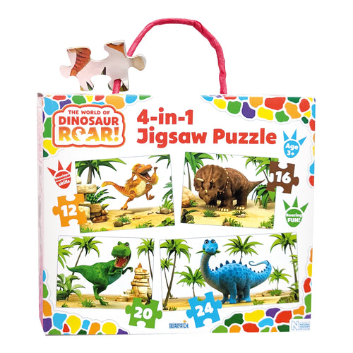 The World of Dinosaur Roar! 4-in-1 Puzzle