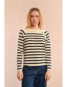 1580 - Stripe Sailor Sweater- Molly Bracken