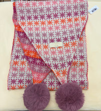 Load image into Gallery viewer, Pom Scarf with Pink Stars - Zelly