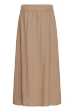 Load image into Gallery viewer, Coco Brown Linen Mix Skirt - Fransa