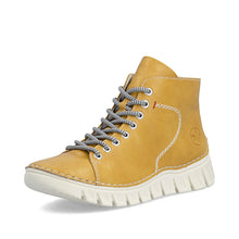 Load image into Gallery viewer, Yellow Fur Lined Boot - Rieker